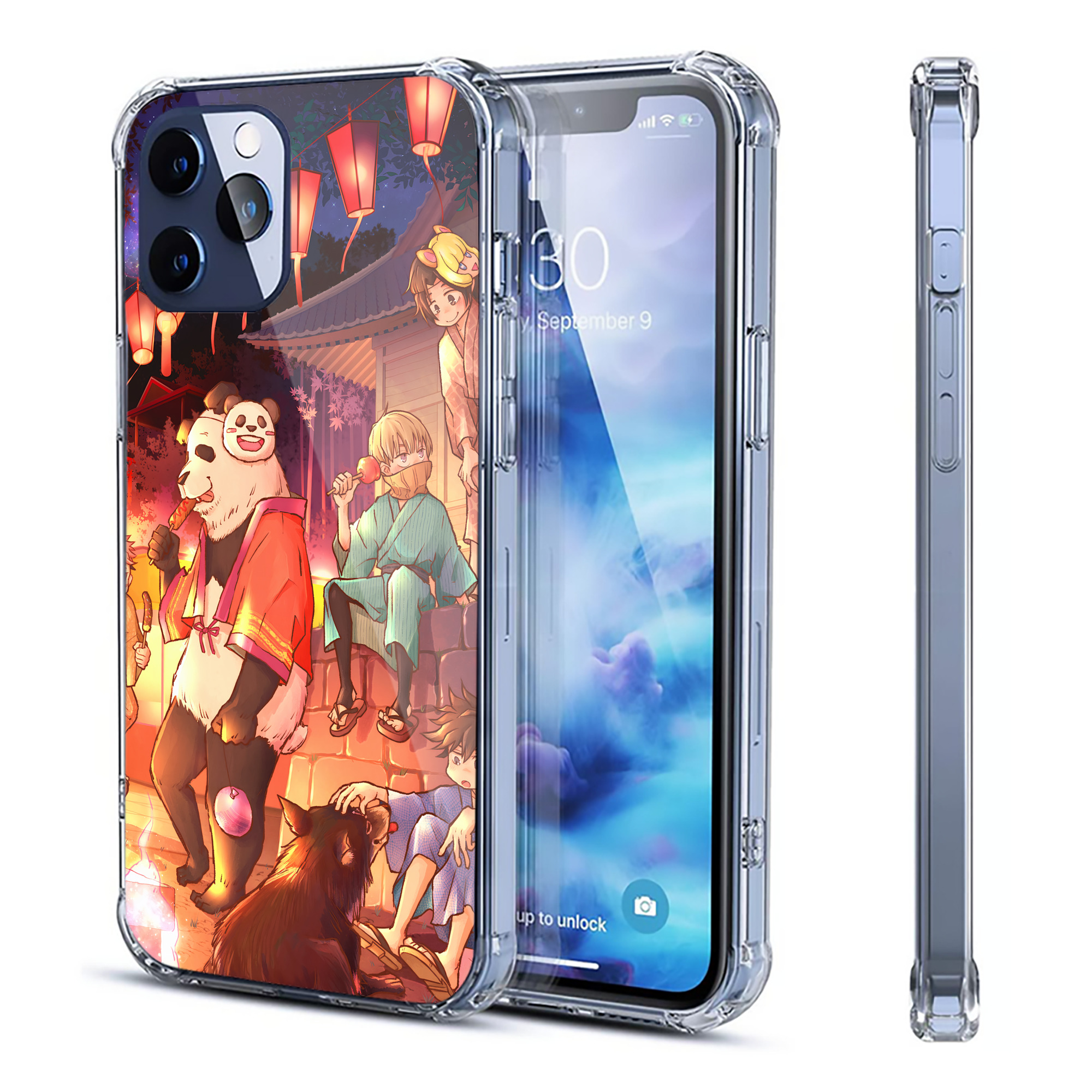 （画像用） 呪術廻戦 Jujutsu Kaisen 【iPhone 12シリーズ対応】透明スマホケース（クリアソフトケース）